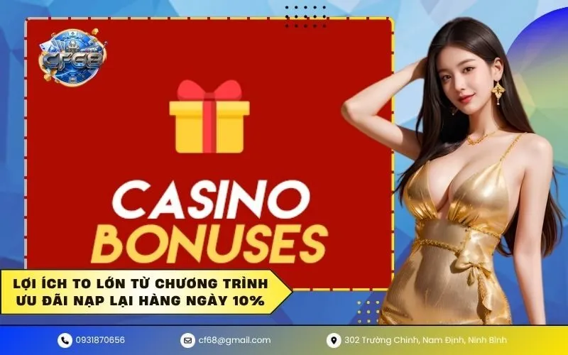 Ưu Đãi Nạp Lại Hàng Ngày 10% Chỉ Có Tại Nhà Cái CF68 - ZUMOKI